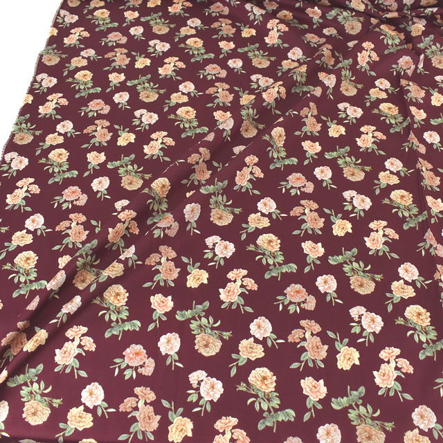 生地 LIBERTY FABRICS リバティ・ファブリックス タナローン 2022AW FLORANATION Scented センテッド(363J6803) C.ボルドー 09Ac03j