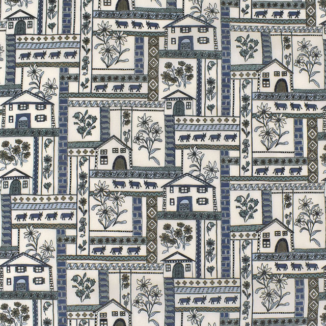 生地 LIBERTY FABRICS リバティ・ファブリックス タナローン 2022AW FLORANATION Ursli ウルスリ(363J6811) A.グレー 99Zz99j