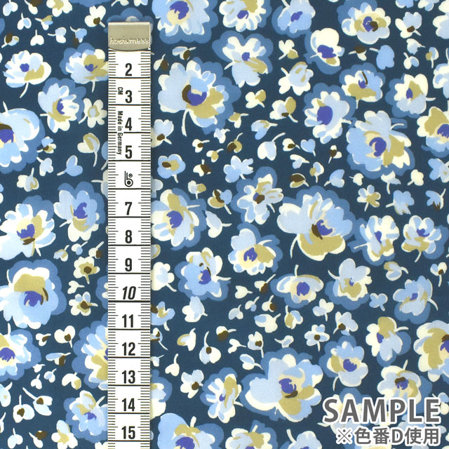 生地 LIBERTY FABRICS リバティ・ファブリックス タナローン 2022AW FLORANATION Sofia Dawn ソフィア・ドーン(363J6813) D.ブルー 99Zz99j