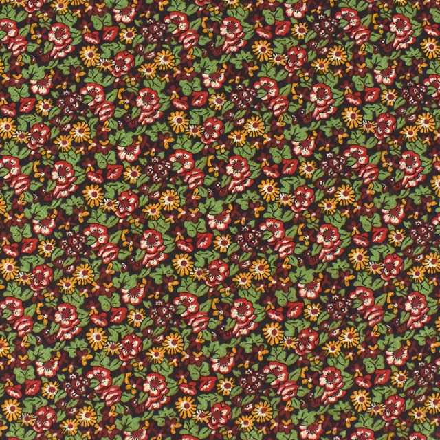 生地 LIBERTY FABRICS リバティ・ファブリックス エアリーコット 2022AW Abasan アバサン(79-3335826) J22B.ブラウン 09Ac03j