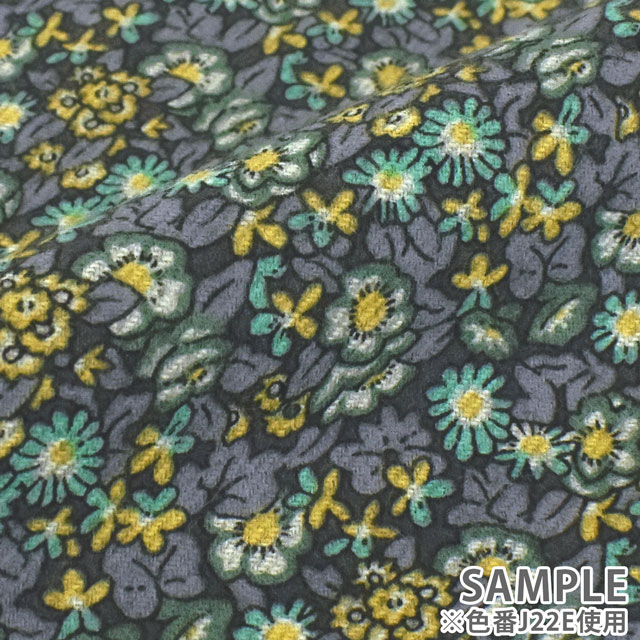 生地 LIBERTY FABRICS リバティ・ファブリックス エアリーコット 2022AW Abasan アバサン(79-3335826) J22B.ブラウン 09Ac03j