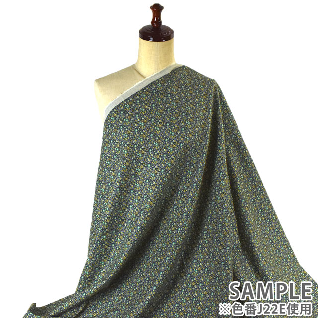 生地 LIBERTY FABRICS リバティ・ファブリックス エアリーコット 2022AW Abasan アバサン(79-3335826) J22B.ブラウン 09Ac03j