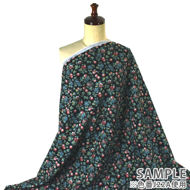 生地 LIBERTY FABRICS リバティ・ファブリックス エアリーコット 2022AW Babette バベット(81-3521263) J22C.ブラウン 09Ac03j