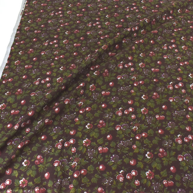 生地 LIBERTY FABRICS リバティ・ファブリックス エアリーコット 2022AW Babette バベット(81-3521263) J22C.ブラウン 09Ac03j