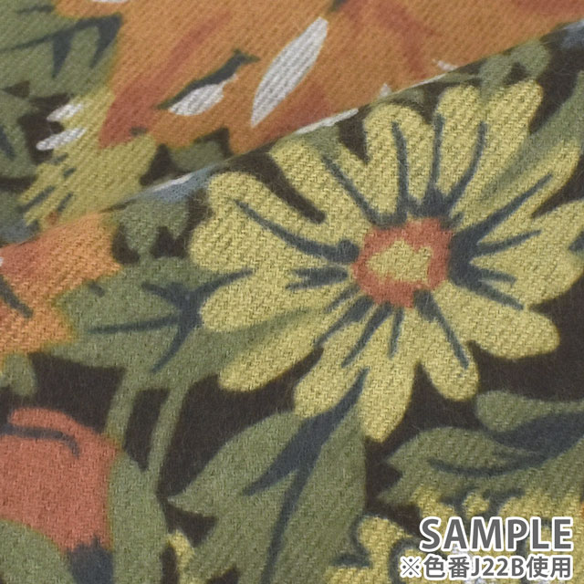 生地 LIBERTY FABRICS リバティ・ファブリックス エアリーコット 2022AW Lamorna ラモーナ(82-3332103) J22B.イエロー 09Ac03j