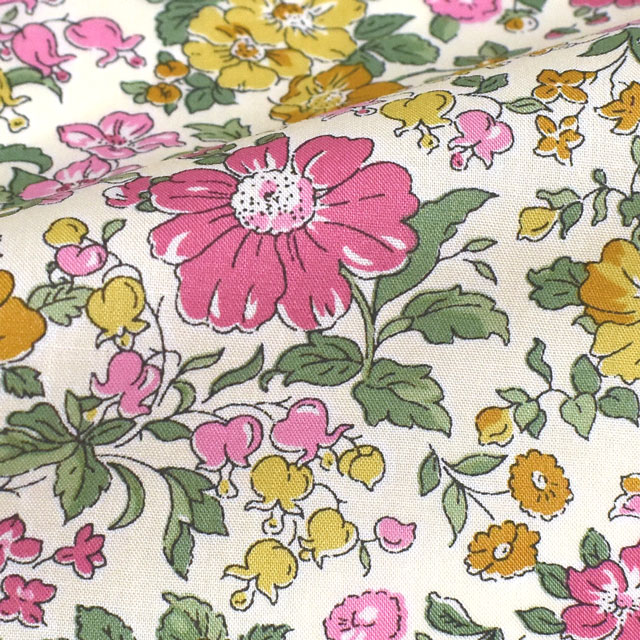 生地 LIBERTY FABRICS リバティ・ファブリックス タナローン 2023SS BEAUTY AND CHAOS Clare Rich クレア・リッチ(3633103) 23CT.ホワイト 09Ac03j