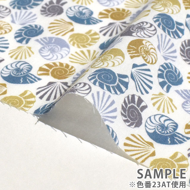 生地 LIBERTY FABRICS リバティ・ファブリックス タナローン 2023SS BEAUTY AND CHAOS She Sells Seashells シー・セルズ・シー・シェルズ(3633111) 23CT.グリーン 09Ac03j