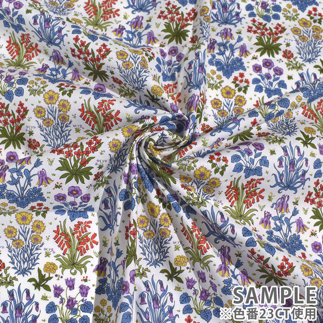 生地 LIBERTY FABRICS リバティ・ファブリックス タナローン 2023SS BEAUTY AND CHAOS Colombe Study コロンブ・スタディ(3633133) 23CT.レッド 09Ac03j