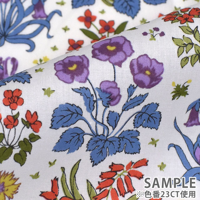 生地 LIBERTY FABRICS リバティ・ファブリックス タナローン 2023SS BEAUTY AND CHAOS Colombe Study コロンブ・スタディ(3633133) 23CT.レッド 09Ac03j