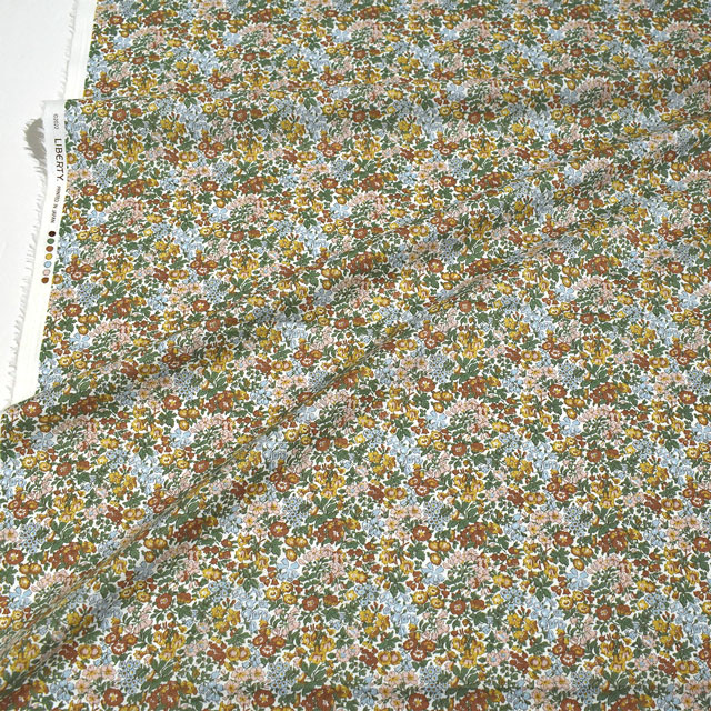 生地 LIBERTY FABRICS リバティ・ファブリックス タナローン 2023SS BEAUTY AND CHAOS Penstemon Road ペンステモン・ロード(1223107) P23A.グリーン 99Zz99j