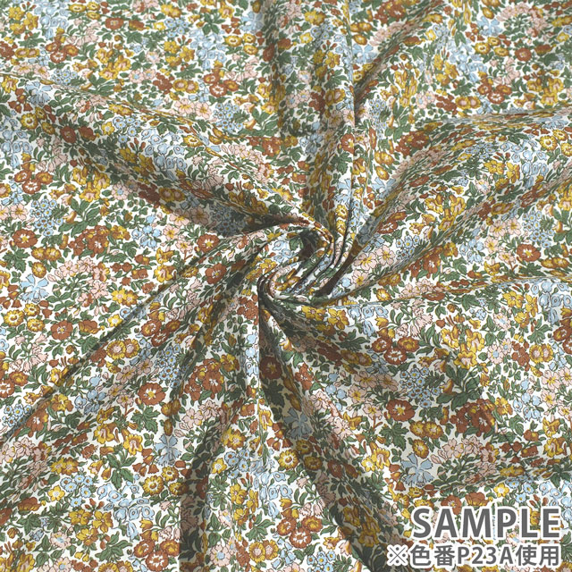 生地 LIBERTY FABRICS リバティ・ファブリックス タナローン 2023SS BEAUTY AND CHAOS Penstemon Road ペンステモン・ロード(1223107) P23A.グリーン 99Zz99j