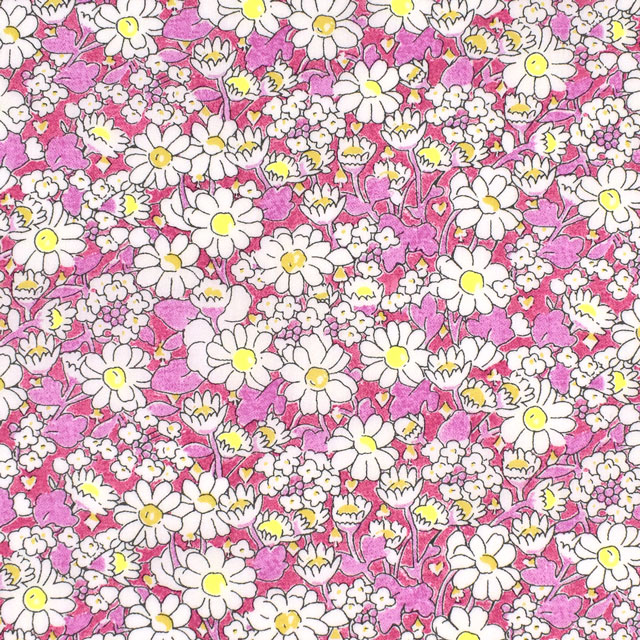 生地 LIBERTY FABRICS リバティ・ファブリックス タナローン 2023SS Neon Liberty Alice Neon アリス・ネオン(DC32677) J23B.ピンク×イエロー 09Ac03j