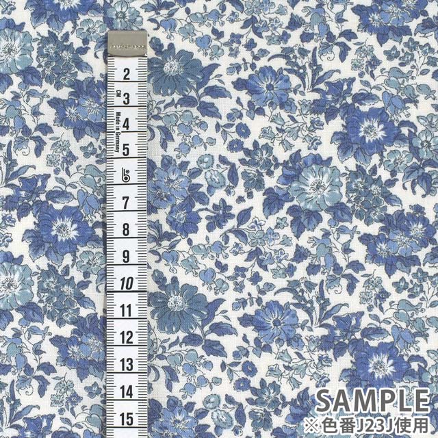 生地 LIBERTY FABRICS リバティ・ファブリックス フランダースリネン 2023SS Clare Rich クレア・リッチ(23-3633103) J23I.ホワイト×マルチ 09Ac03j