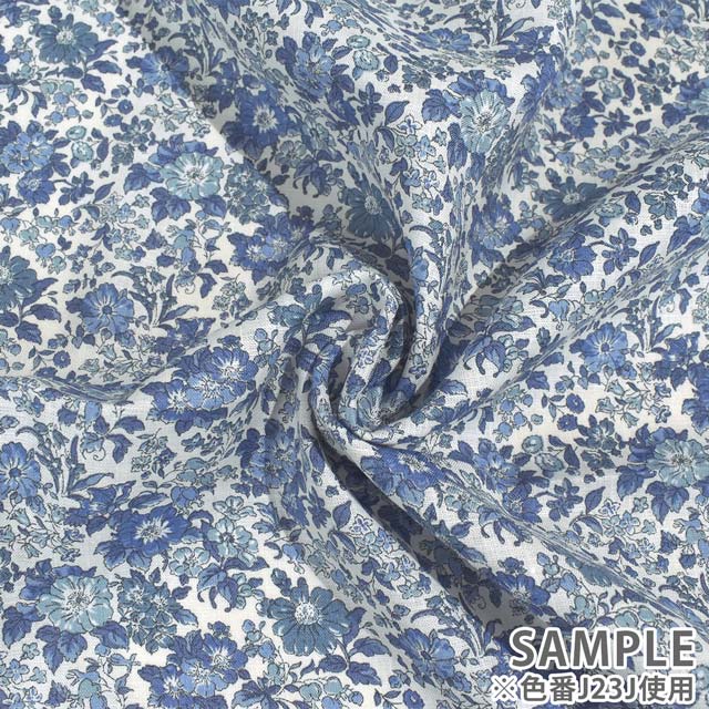 生地 LIBERTY FABRICS リバティ・ファブリックス フランダースリネン 2023SS Clare Rich クレア・リッチ(23-3633103) J23I.ホワイト×マルチ 09Ac03j