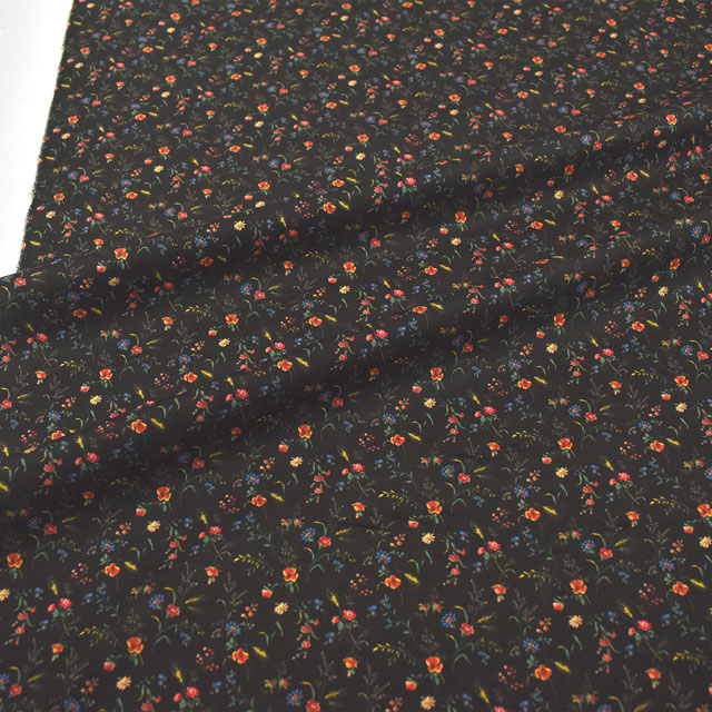 生地 LIBERTY FABRICS リバティ・ファブリックス タナローン 2023AW A LIBERTY ODYSSEY Emma Victoria エマ・ビクトリア(23-3633236) 23CT.ブラック 99Zz99j