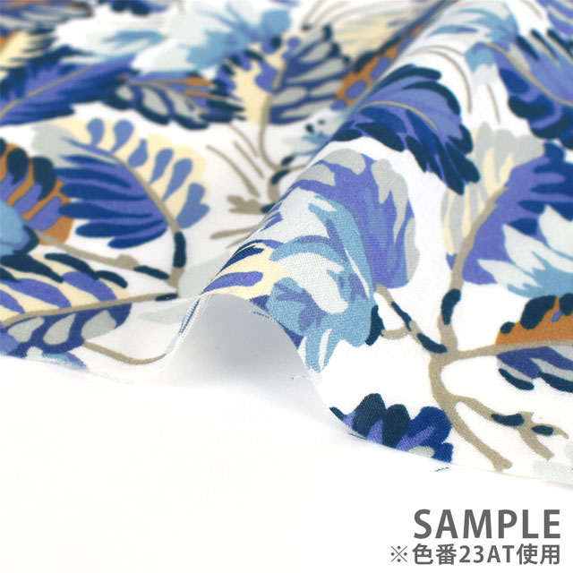 生地 LIBERTY FABRICS リバティ・ファブリックス タナローン 2023AW A LIBERTY ODYSSEY Calypso カリプソ(23-3633240) 23CT.ターコイズ×レッド 09Ac03j