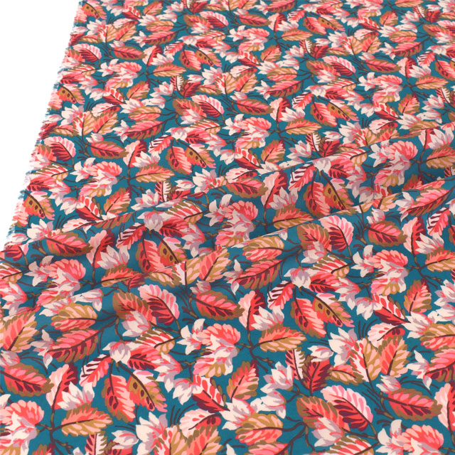 生地 LIBERTY FABRICS リバティ・ファブリックス タナローン 2023AW A LIBERTY ODYSSEY Calypso カリプソ(23-3633240) 23CT.ターコイズ×レッド 09Ac03j