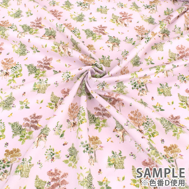 生地 LIBERTY FABRICS リバティ・ファブリックス タナローン 2023AW LIBERTY ANIMALS FOREST DELIGHTS フォレスト・デライツ(363J7307) C.ネイビー 99Zz99j