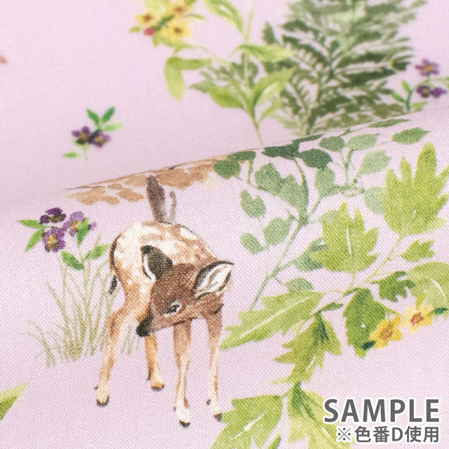 生地 LIBERTY FABRICS リバティ・ファブリックス タナローン 2023AW LIBERTY ANIMALS FOREST DELIGHTS フォレスト・デライツ(363J7307) C.ネイビー 99Zz99j