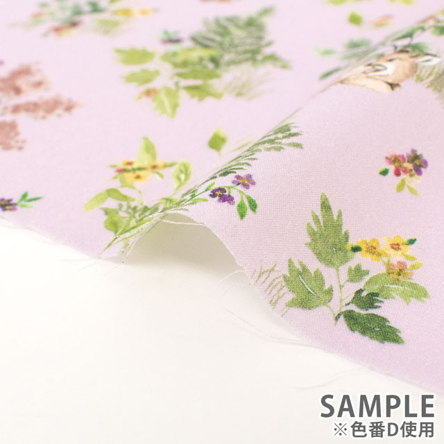 生地 LIBERTY FABRICS リバティ・ファブリックス タナローン 2023AW LIBERTY ANIMALS FOREST DELIGHTS フォレスト・デライツ(363J7307) C.ネイビー 99Zz99j