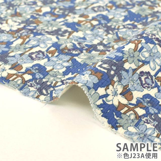 生地 LIBERTY FABRICS リバティ・ファブリックス コーデュロイ 2023AW Isla Rose Gates アイラ・ローズ・ゲーツ(23-3633225) 23A.ピンク 99Zz99j