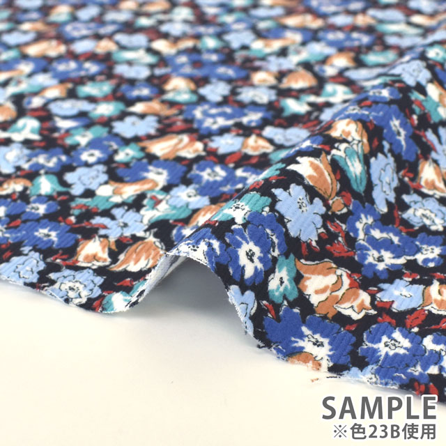 生地 LIBERTY-リバティ- コーデュロイ 2023AW Floralia フローラリア(23-3633242) 23A.グリーン 09Bl24j