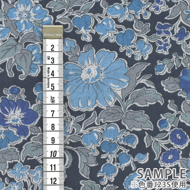 生地 LIBERTY FABRICS リバティ・ファブリックス エアリーコット 2023AW Clare Rich クレア・リッチ(23-3633103L233) J23S.ブルー 09Ac03j