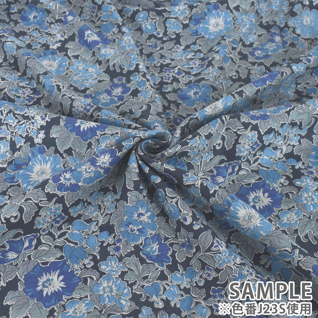 生地 LIBERTY FABRICS リバティ・ファブリックス エアリーコット 2023AW Clare Rich クレア・リッチ(23-3633103L233) J23S.ブルー 09Ac03j