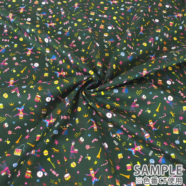 生地 LIBERTY FABRICS リバティ・ファブリックス タナローン 2023AW Liberty Christmas Tumbling Toys タンブリング・トイズ(36368405) DT.レッド 09Ac03j