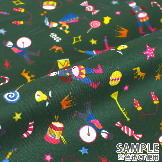 生地 LIBERTY FABRICS リバティ・ファブリックス タナローン 2023AW Liberty Christmas Tumbling Toys タンブリング・トイズ(36368405) DT.レッド 09Ac03j