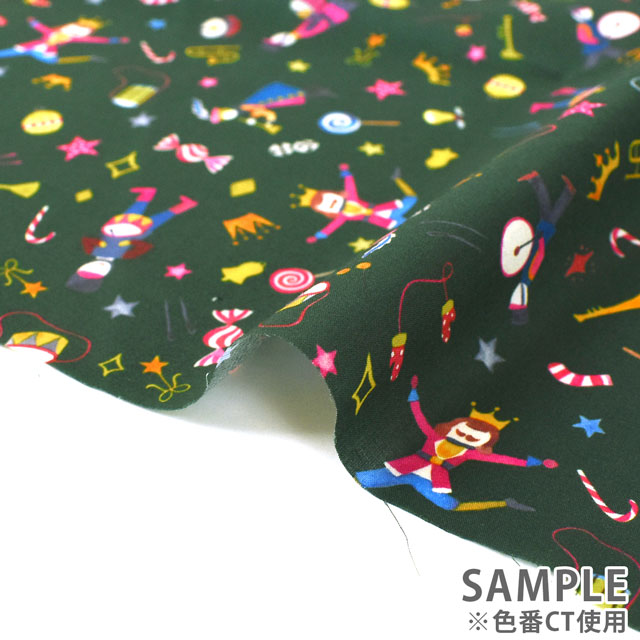 生地 LIBERTY FABRICS リバティ・ファブリックス タナローン 2023AW Liberty Christmas Tumbling Toys タンブリング・トイズ(36368405) DT.レッド 09Ac03j