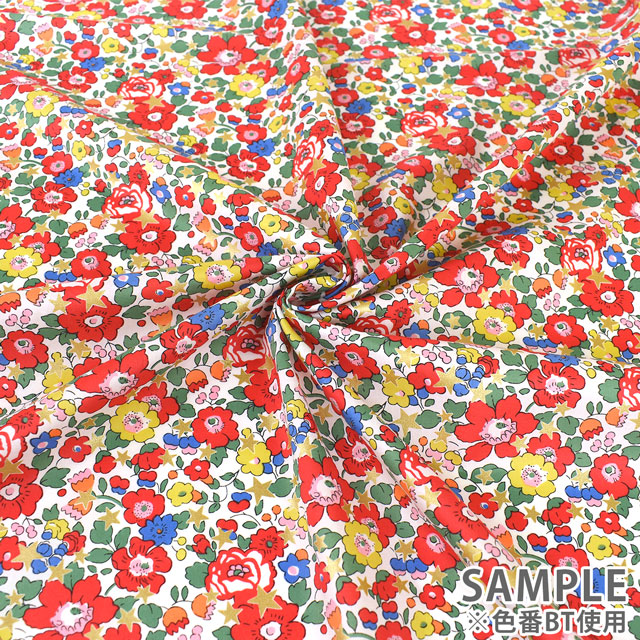 生地 LIBERTY FABRICS リバティ・ファブリックス タナローン 2023AW Liberty Christmas Betsy Star ベッツィ・スター(36368406) AT.ブルー 99Zz99j