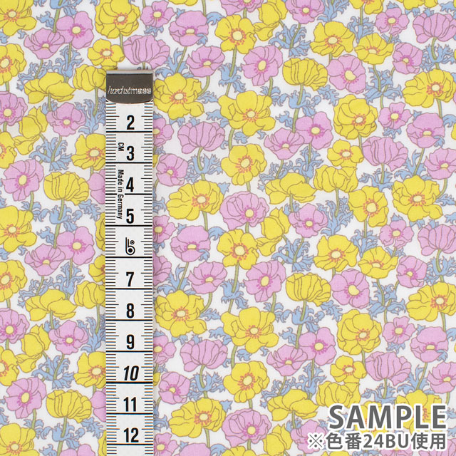 生地 LIBERTY FABRICS リバティ・ファブリックス タナローン 2024SS THE LIBERTY KALEIDOSCOPE Charmian シャーミアン(24-3634117) 24BU.イエロー 09Ac03j