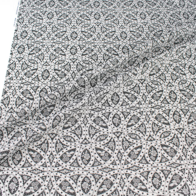 生地 LIBERTY FABRICS リバティ・ファブリックス タナローン 2024SS THE LIBERTY KALEIDOSCOPE Endless Love エンドレス・ラブ(24-3634119) 24BU.ブラック 09Ac03j