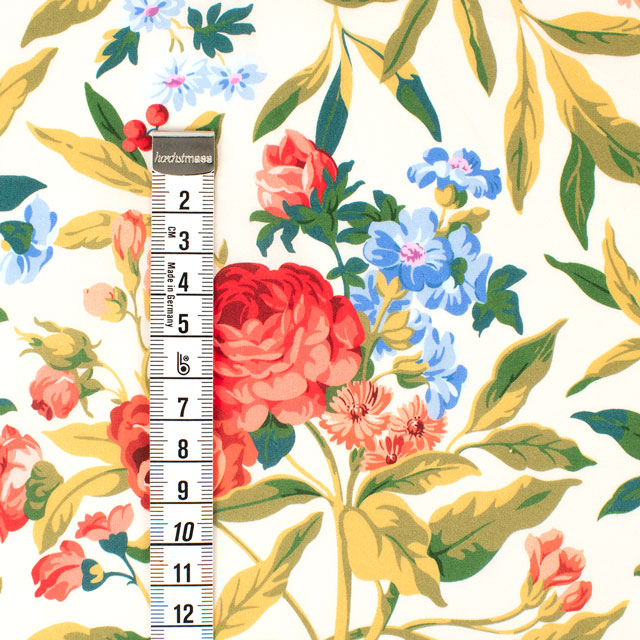 生地 LIBERTY FABRICS リバティ・ファブリックス タナローン 2024SS THE LIBERTY KALEIDOSCOPE Matilda Bloom マチルダ・ブルーム(24-3634120) 24CU.アイボリー 09Ac03j