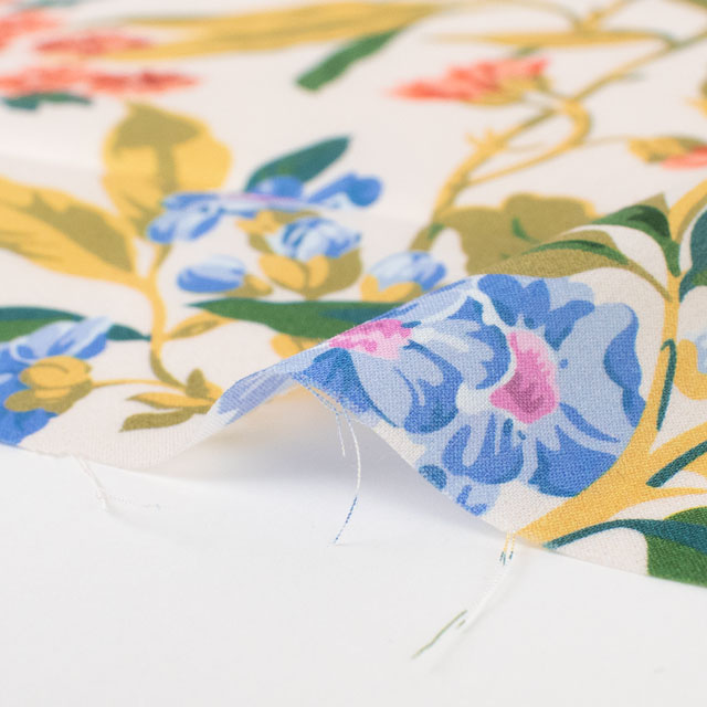 生地 LIBERTY FABRICS リバティ・ファブリックス タナローン 2024SS THE LIBERTY KALEIDOSCOPE Matilda Bloom マチルダ・ブルーム(24-3634120) 24CU.アイボリー 09Ac03j