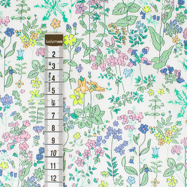 生地 LIBERTY FABRICS リバティ・ファブリックス タナローン 2024SS Neon Liberty Neon Fields ネオン・フィールズ(DC33790) J24B.オフ×イエロー 99Zz99j