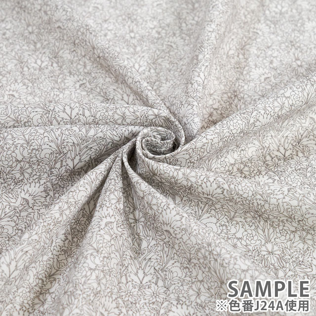 生地 LIBERTY FABRICS リバティ・ファブリックス タナローン 2024SS CITY COLLECTION Floral Lace フローラル・レース(24-1224123) J24A.ダークブラウン 09Ac03j