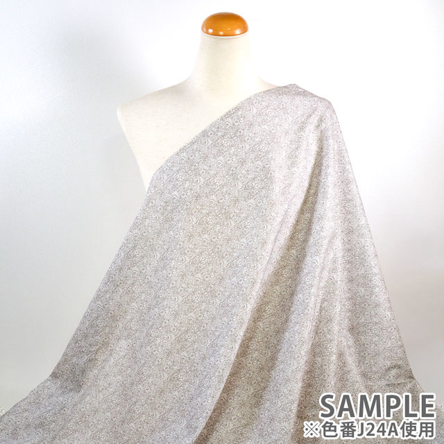 生地 LIBERTY FABRICS リバティ・ファブリックス タナローン 2024SS CITY COLLECTION Floral Lace フローラル・レース(24-1224123) J24A.ダークブラウン 09Ac03j
