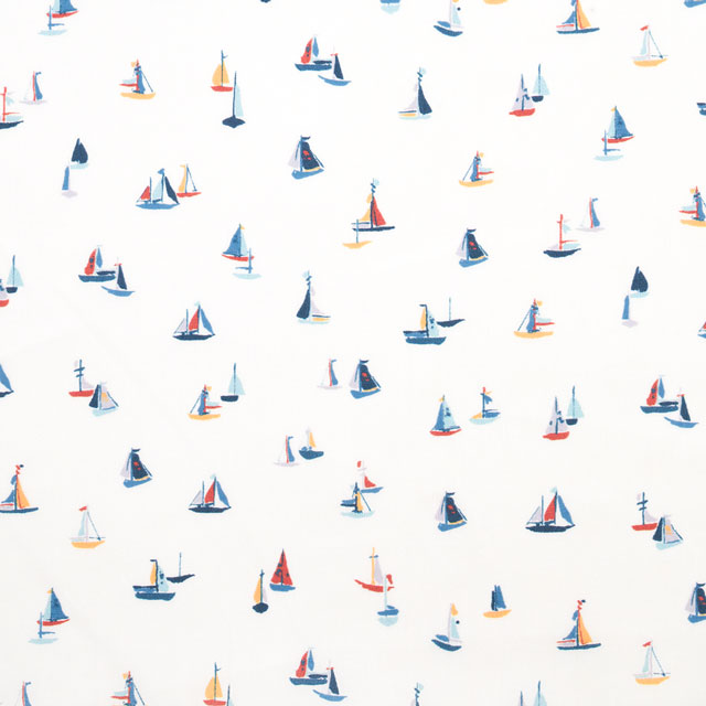 生地 LIBERTY FABRICS リバティ・ファブリックス タナローン 2024SS CITY COLLECTION Coastal Cruise コースタル・クルーズ(24-1224133) J24A.マルチ 99Zz99j