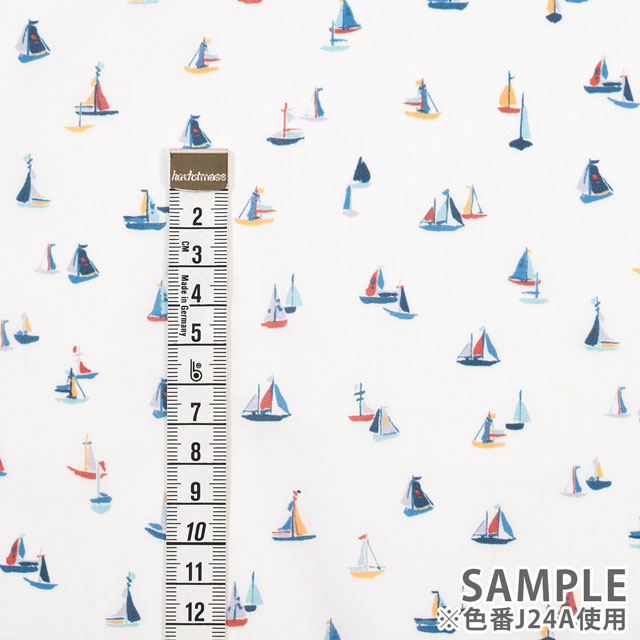 生地 LIBERTY FABRICS リバティ・ファブリックス タナローン 2024SS CITY COLLECTION Coastal Cruise コースタル・クルーズ(24-1224133) J24A.マルチ 99Zz99j