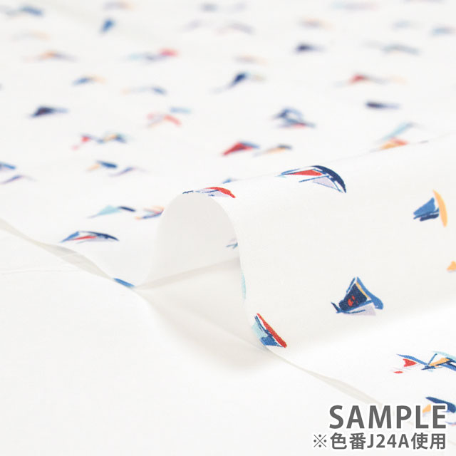 生地 LIBERTY FABRICS リバティ・ファブリックス タナローン 2024SS CITY COLLECTION Coastal Cruise コースタル・クルーズ(24-1224133) J24A.マルチ 99Zz99j