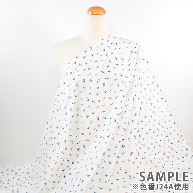 生地 LIBERTY FABRICS リバティ・ファブリックス タナローン 2024SS CITY COLLECTION Coastal Cruise コースタル・クルーズ(24-1224133) J24A.マルチ 99Zz99j