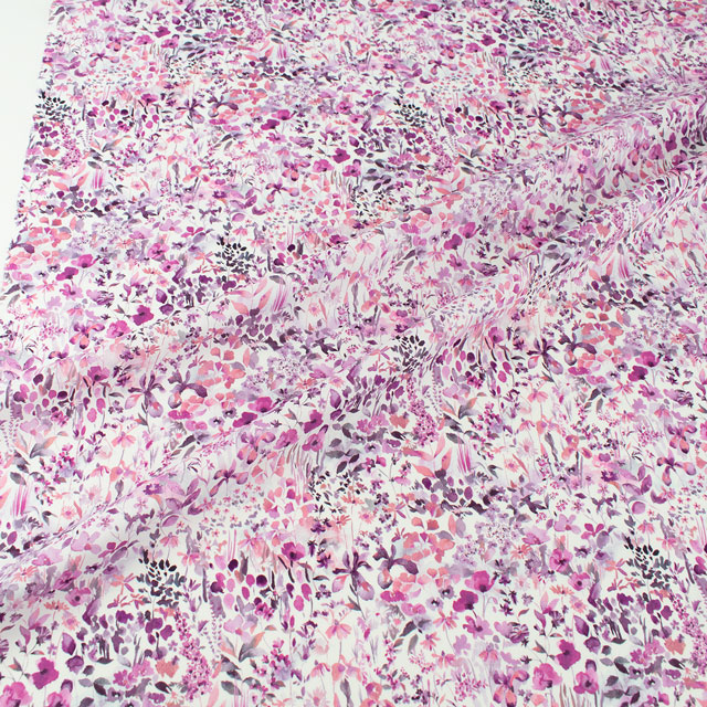 生地 LIBERTY FABRICS リバティ・ファブリックス タナローン 2024SS Onetone Gradation Felda フェルダ(21-3631116) J24B.パープル 99Zz99j