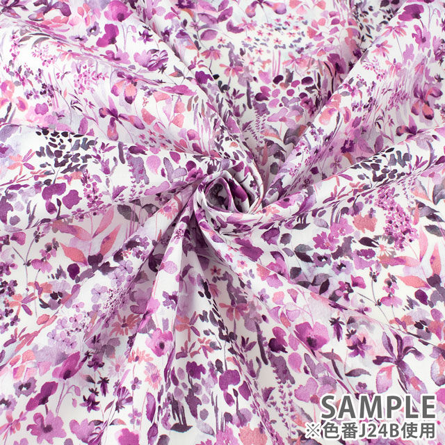 生地 LIBERTY FABRICS リバティ・ファブリックス タナローン 2024SS Onetone Gradation Felda フェルダ(21-3631116) J24B.パープル 99Zz99j