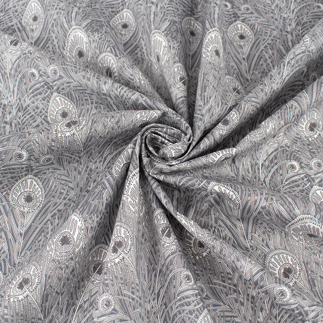 生地 LIBERTY FABRICS リバティ・ファブリックス タナローン 2024SS Onetone Gradation Queen Hera クイーン・ヘラ(3632004) J24C.グレー 09Ac03j