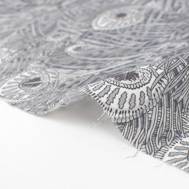 生地 LIBERTY FABRICS リバティ・ファブリックス タナローン 2024SS Onetone Gradation Queen Hera クイーン・ヘラ(3632004) J24C.グレー 09Ac03j
