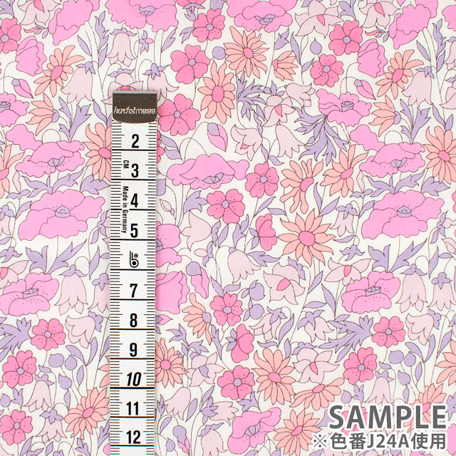 生地 LIBERTY FABRICS リバティ・ファブリックス タナローン 2024SS Onetone Gradation Poppy&Daisy ポピー・アンド・デイジー(02-3632104) J24A.ピンク 09Ac03j