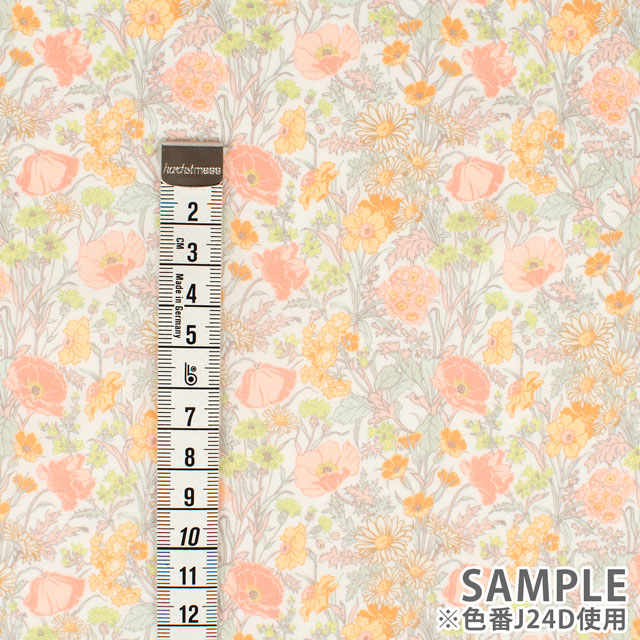 生地 LIBERTY FABRICS リバティ・ファブリックス タナローン 2024SS Onetone Gradation Florence May フローレンス・メイ(3632002) J24D.オレンジ 99Zz99j