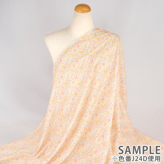 生地 LIBERTY FABRICS リバティ・ファブリックス タナローン 2024SS Onetone Gradation Florence May フローレンス・メイ(3632002) J24D.オレンジ 99Zz99j